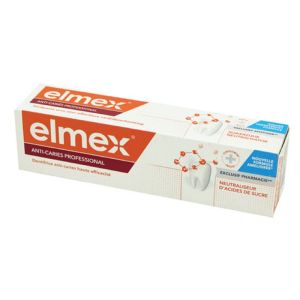 ELMEX ANTI CARIES PROFESSIONNEL 75ml - Dentifrice Fluoré Haute Efficacité