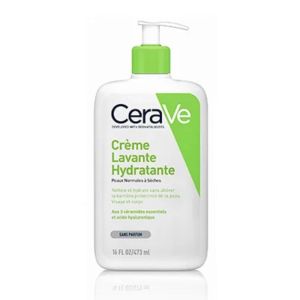 CERAVE Crème Lavante Hydratante 473ml - Corps et Visage - Peaux Normales à Sèches