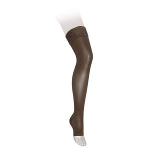 VEINAX Microtrans Beige des Iles Bas Pied Ouvert Autofixant de Contention Femme Classe 2