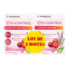 Cys-control urinaire gélules 2x20 gélules ,3401526030330
