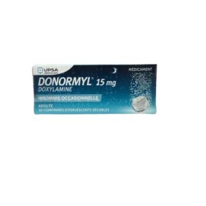 Donormyl 15 mg, 10 comprimés effervescents sécables