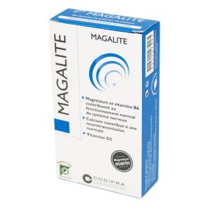 MAGALITE Magnésium Marin - Complément Alimentaire Gestion du Stress - Bte/40 Capsules de 808mg