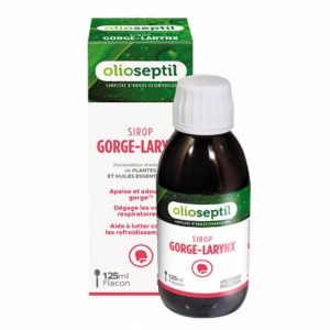 OLIOSEPTIL Gorge Larynx Sirop 125ml - Maux de Gorge, Enrouements, Refroidissement