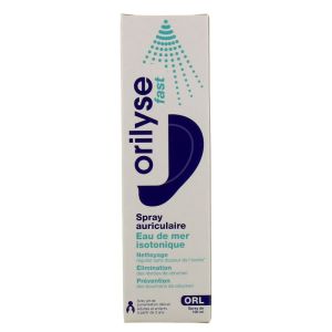 IBSA - Orilyse Fast, Spray auriculaire, Eau de mer isotonique, 100 mL