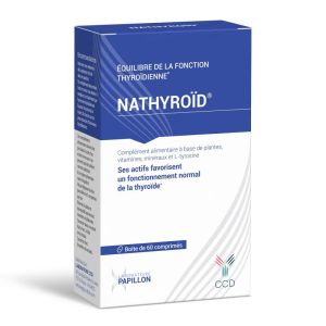NATHYROID 60 Comprimés - Complément Alimentaire Equilibre de la Fonction Thyroïdienne