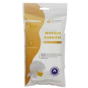 JSE MEDICAL - 6 Masques Barrière Enfant 11 à 16 Ans - Lavable et Réutilisable 20 fois