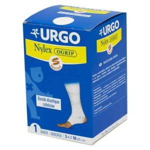 NYLEXOGRIP Blanc 10 cm x 3 m Bande Elastique Cohésive de Contention - Bte/1 Rouleau - URGO