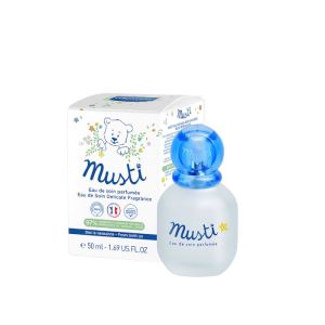 MUSTELA MUSTI 50ml - Eau de Soin Parfumée pour Bébé - Cheveux, Cou, Vêtements - Dès la Naissance