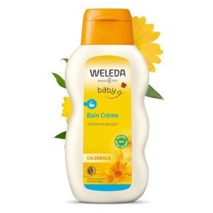 WELEDA BABY BIO CALENDULA Bain Crème 200ml - Nettoie en Douceur
