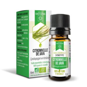 DAYANG BIO Huile Essentielle Chémotypée CITRONNELLE DE JAVA 10ml - Cymbopogon winterianus