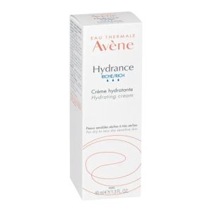 AVENE HYDRANCE Riche - Crème Hydratante 40ml - Peaux Sensibles Sèches à très Sèches