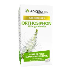 ARKOGELULES Orthosiphon 325mg de Feuilles Bte/45 Perte de Poids Elimination Urinaire