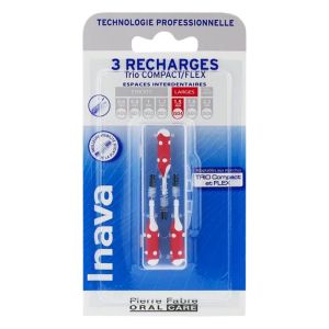 RECHARGES Rouges 1.5mm ISO4 pour TRIO COMPACT et FLEX - Bte/3