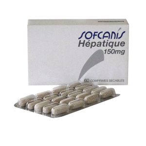 SOFCANIS HEPATIQUE 150mg 60 Comprimés - Chien, Chat - Insuffisance Hépatique Chronique