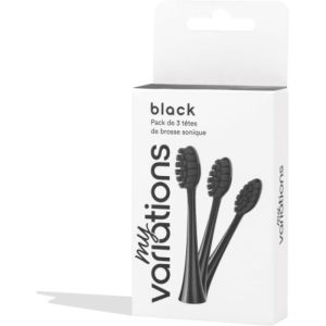 MY VARIATIONS 3 têtes de brosses souples noires