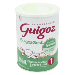 GUIGOZGEST 1 Formule Epaissie 780g - Lait en Poudre 1er Age - Nourrissons de 0 à 6 Mois