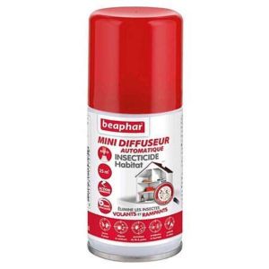 BEAPHAR Mini Diffuseur Automatique Insecticide Habitation 75ml - Insectes Volants et Rampants