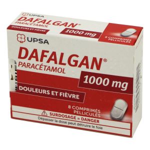 Dafalgan 1000 mg, 8 comprimés pelliculés