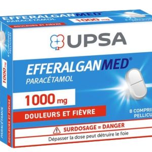 Efferalgan 1000 mg, 8 comprimés pelliculés