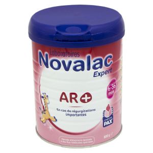 NOVALAC EXPERT AR+ 800g - Lait pour Nourrisson de 6 à 36 Mois - Reflux Gastro-oesophagien