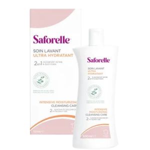 SAFORELLE 500ml Soin Lavant Ultra Hydratant - Sécheresse Intime, Muqueuses - Bardane, Aleo Vera