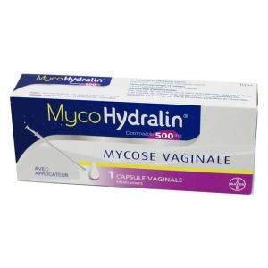 MycoHydralin 500 mg, 1 capsule vaginale avec applicateur
