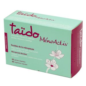 TAIDO MENOACTIV 60 Gélules Végétales - Alternative aux THM (Traitement Hormonaux de la Menopause)