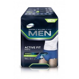 TENA MEN Active Fit Pants L (Large) - Slip/Protection Absorbante Homme Jetable - Bte/8