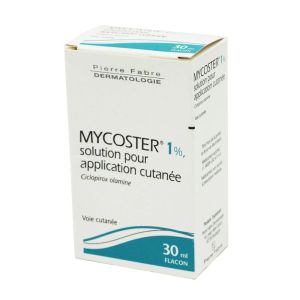 Mycoster 1%, solution cutanée- Flacon vaporisateur 30 ml