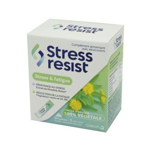 STRESS RESIST 30 Sticks - Complément Alimentaire Stress, Fatigue - Actif d' Origine 100% Végétale
