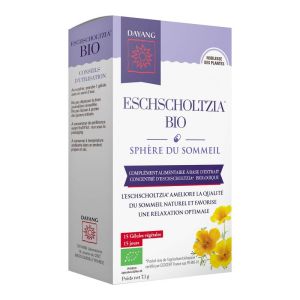 DAYANG ESCHSCHOLTZIA BIO 15 Gélules Végétales - Complément Alimentaire Sphère du Sommeil