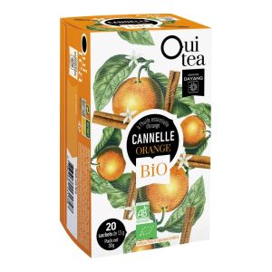 DAYANG BIO OUI TEA Cannelle Orange Infusions 20x 1.5g - Préparation de Plantes BIO pour Infusion