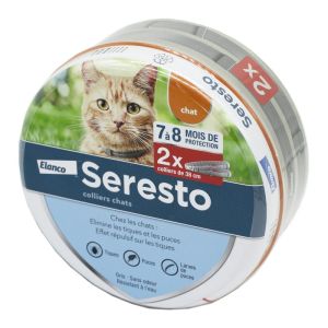 SERESTO Chats - Bte/2 - Collier Antiparasitaire 38cm