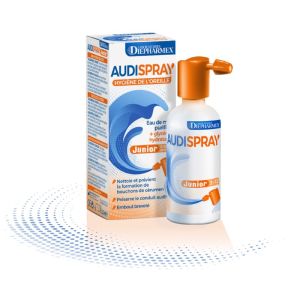 AUDISPRAY Junior Hygiène de l' Oreille - Solution Hypertonique 100% Eau de Mer Purifiée - 25ml