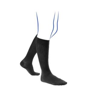 VENOFLEX Elégance Noir - Chaussette Mollet (+) de Contention Homme Classe 2 - 15-20 mmHg / 20.1-27 hPa