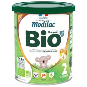 MODILAC  Expert Mon petit Bio LF+ - Lait 2ème  âge de 6 à 12 mois -800 g