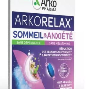 ARKORELAX Sommeil & Anxiété sans dépendance, sans mélatonine - 30 comprimés