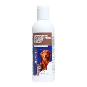 CLEMENT THEKAN Shampooing Tétraméthrine Chat Chien 200ml - Antiparasitaire Externe