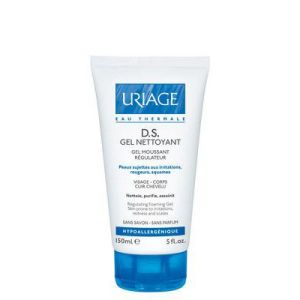 URIAGE DS Gel Nettoyant 150ml - Gel Moussant Régulateur Visage, Corps, Cuir Chevelu