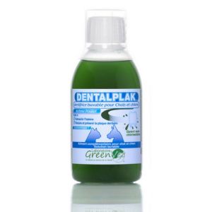 DENTALPLAK 250ml Solution Buvable - Dentifrice Chat et Chien - Arôme Poulet - Xylitol, Laminaria