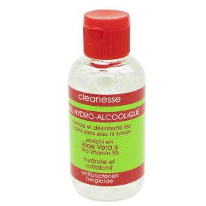 CLEANESSE Gel Hydroalcoolique 75ml - Action Bactéricide, Fongicide et Virucide