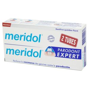 MERIDOL PARODONT EXPERT Pâte Dentifrice Fluorée - Lot de 2 x 75 ml