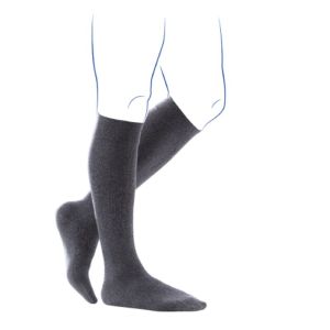 Chaussette de Contention Electrocardiogramme Blanche