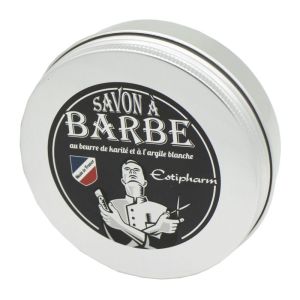 ESTIPHARM Savon à Barbe 100g - Au Beurre de Karité et à l' Argile Blanche