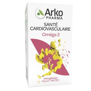 ARKOGELULES Oméga 3  - 180 Capsules - Bon Fonctionnement Cardiovasculaire