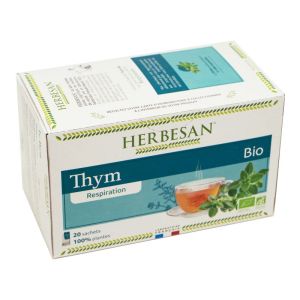 HERBESAN BIO THYM 20 Sachets de 1.5g - Respiration, Voies Respiratoires