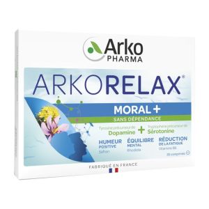 ARKORELAX MORAL+ 30 Comprimés - Humeur Positive, Equilibre Mental, Réduction de la Fatigue