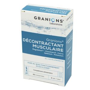 GRANIONS Décontractant Musculaire 60 Comprimés - Association d' Oligoéléments