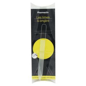 PHARMACTIV La Lime à Ongles en Verre 14 cm - Convient aux Faux Ongles - 1 Unité