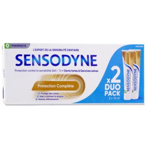 SENSODYNE Protection Complète Duo Pack Lot de 2x 75ml - Dentifrice au Fluor